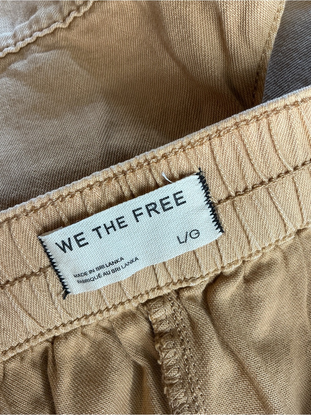 Free People We The Free Fleur Shorts Washed Brown Size Large NWT - Picture 4 of 8